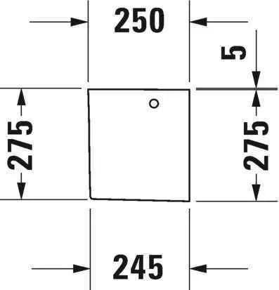 Полупьедестал Duravit 0858320000