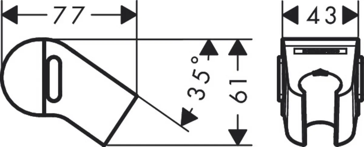 Держатель для ручного душа Hansgrohe WallStoris 27917670