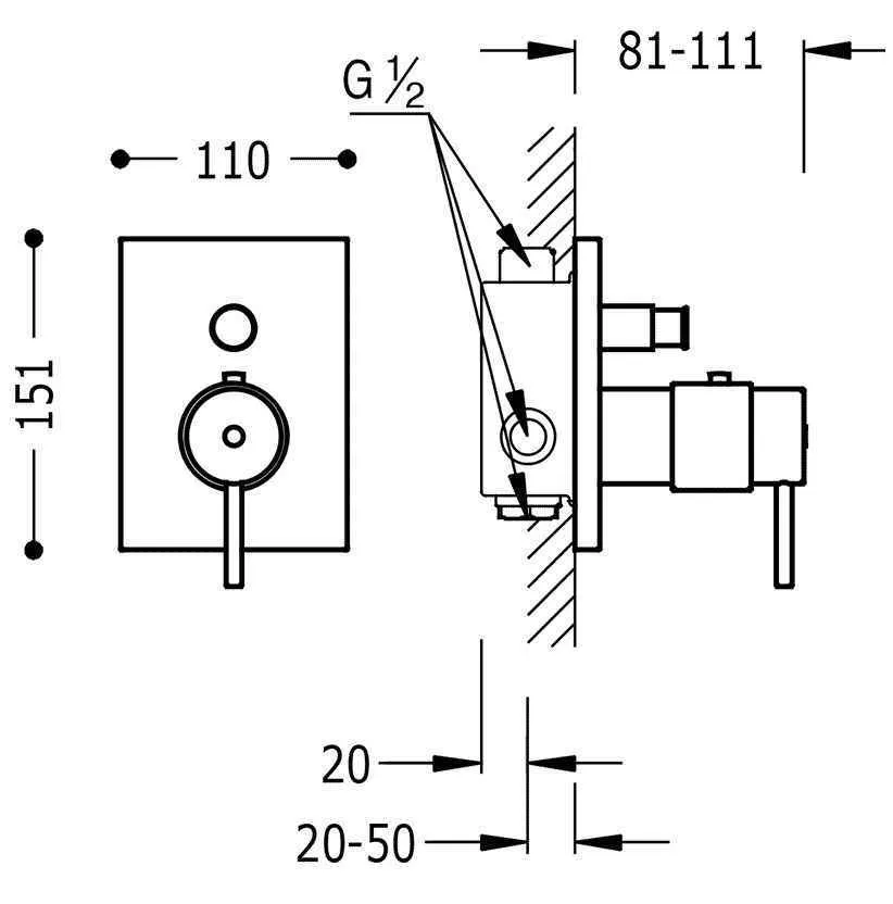 Термостат Tres 190652