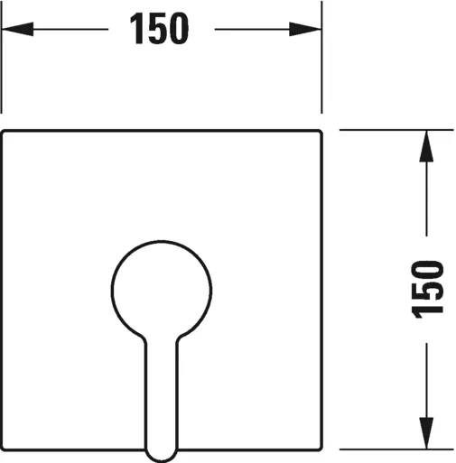 Смеситель для душа C.1 Duravit C14210009010