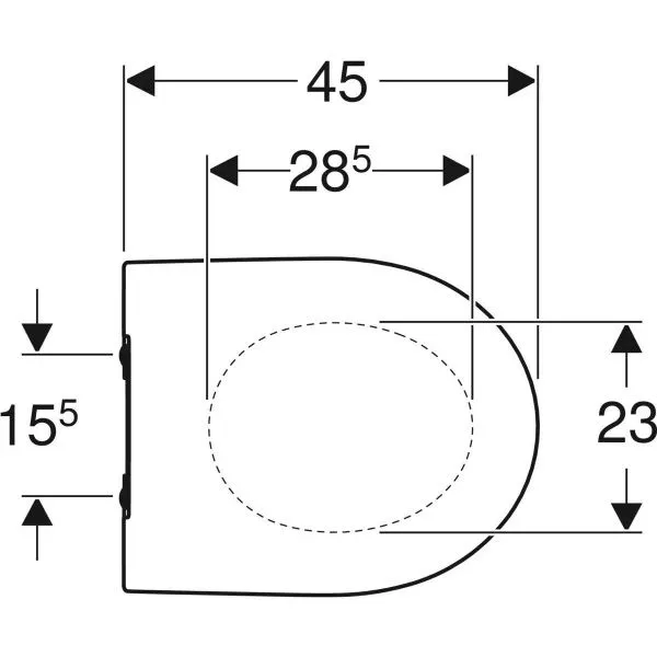 Крышка сиденье Geberit iCon 574950000