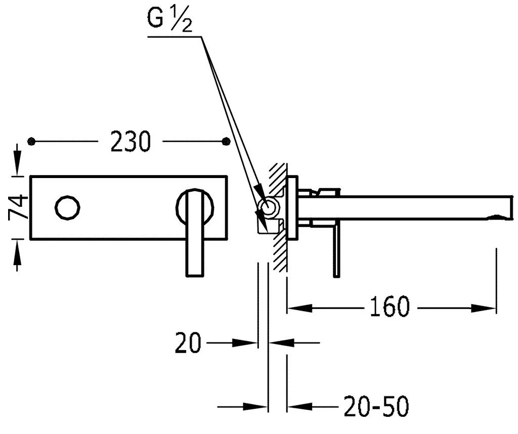 Смесители для раковины Tres Lex 8120001