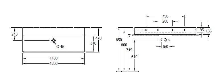 Раковина на столешницу Villeroy and Boch Memento 2.0 4A22CFi4