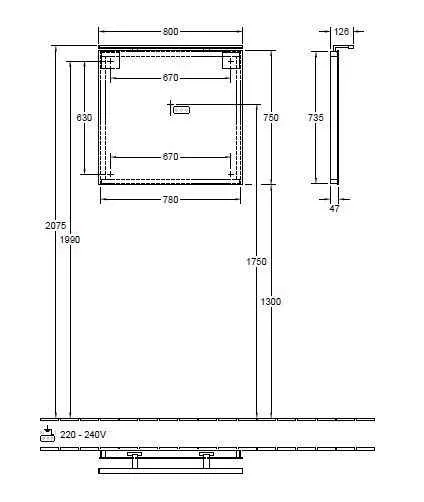 Дзеркало More to see Villeroy & Boch A4048000