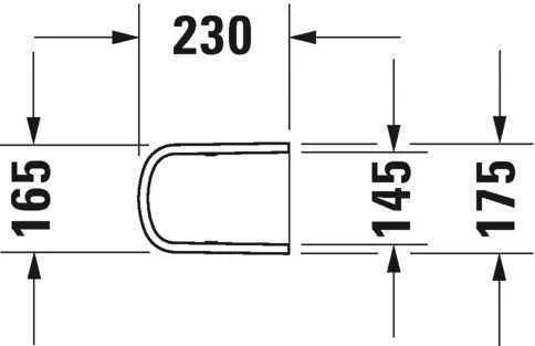 Полупьедестал Duravit 0858310000