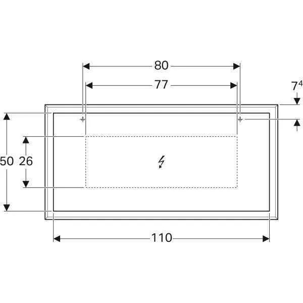Дзеркало Geberit CITTERIO 500.570.JJ.1