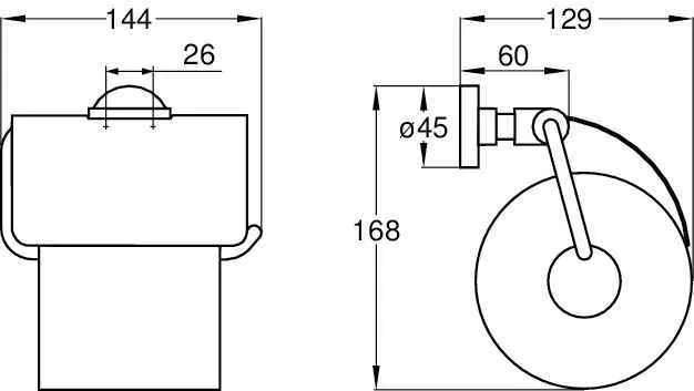 Бумагодержатель Emco Eposa 0800 001 00