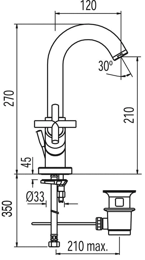 Смесители для раковины Tres Max 168103
