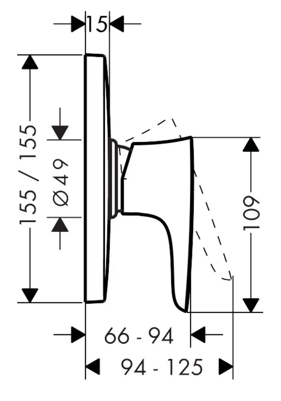 Смеситель для душа Hansgrohe Puravida 15665000