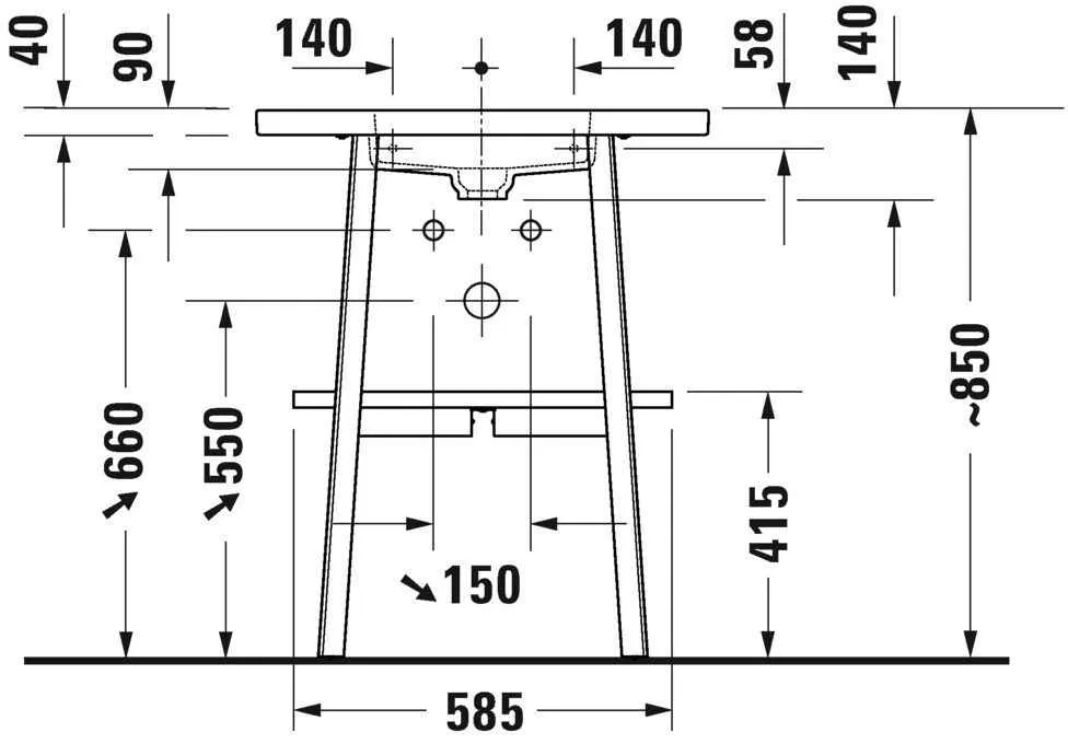 Умивальник Duravit Cape Cod 2339700000