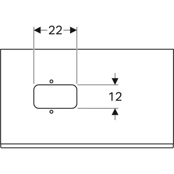 Тумба для умивальника Geberit CITTERIO 500.560.JJ.1
