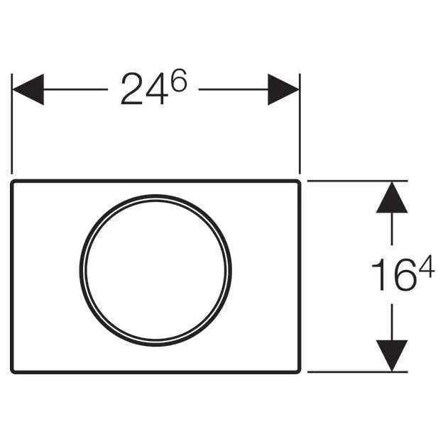 Клавіші змиву води Geberit Sigma 10 115.758.KL.5