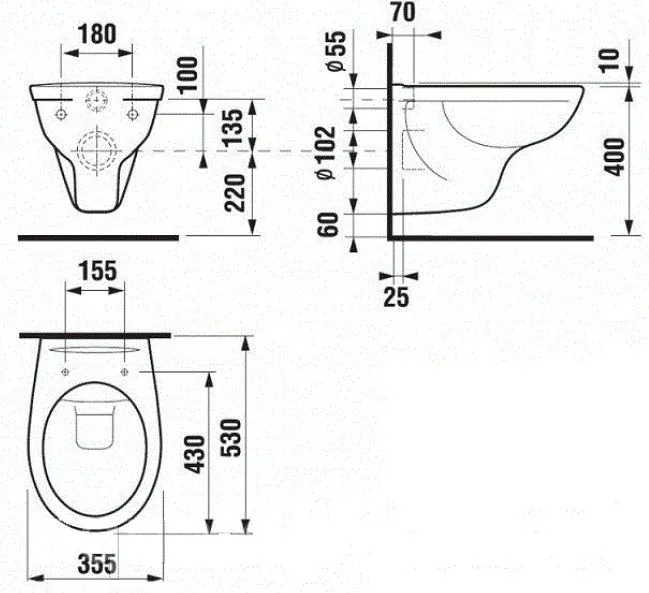 Унітаз підвісний Jika Dino