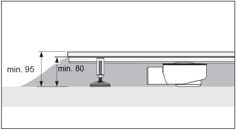 Трап для душа (комплект с внутренней частью) 15103089