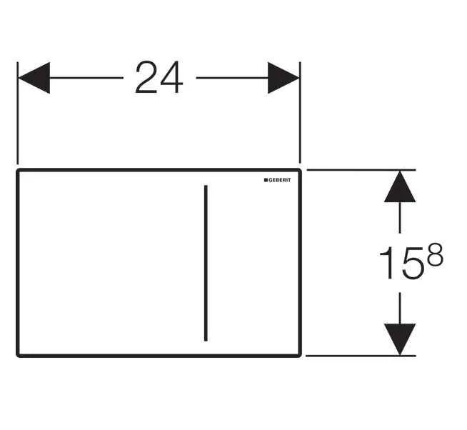Клавіші змиву води Geberit Sigma 70 (8) 115.625.SI.1