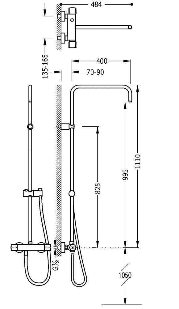 Душевая система Tres 08149501