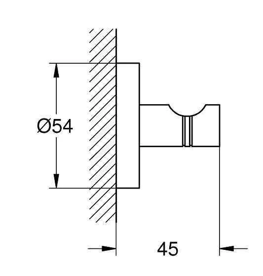Крючок Grohe Essentials 40364AL1