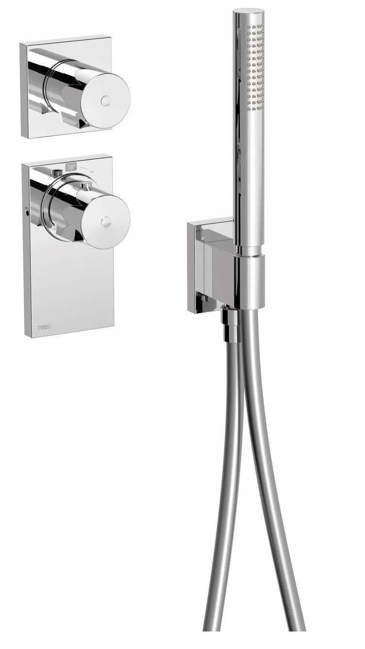 Термостат для душа и душевой набор Tres Block System 20635191