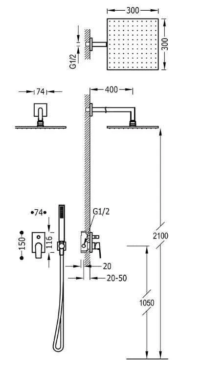 Душова система Tres Project 21198091