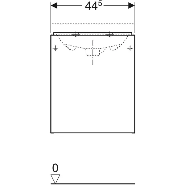 Шкафчик под умывальник Geberit Acanto 500.608.01.2