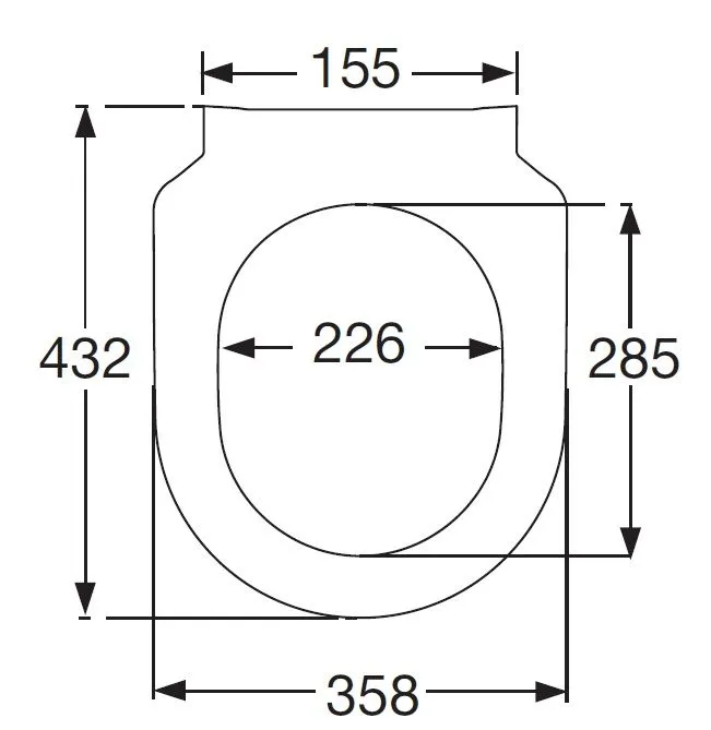 Крышка сиденье Villeroy and Boch Avento (ультратонкая) 9M87S101
