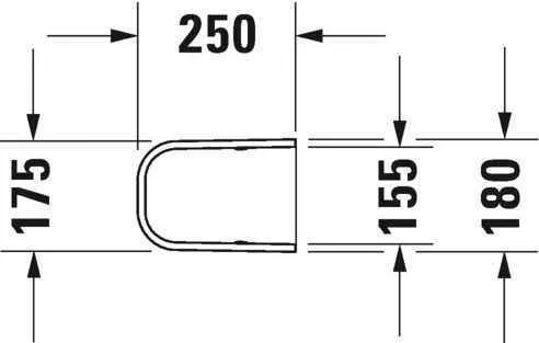 Полупьедестал Duravit 0858320000