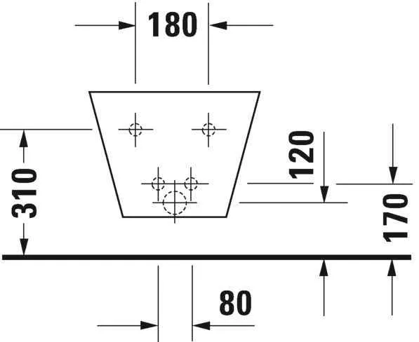 Біде підвісне Duravit Starck 1