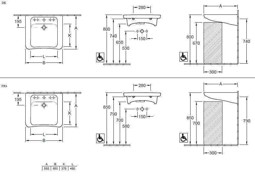 Підвісний умивальник Villeroy and Boch Architectura Vita 517868T1