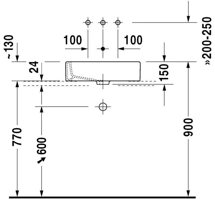 Умивальник на стільницю Duravit Vero 0455500000