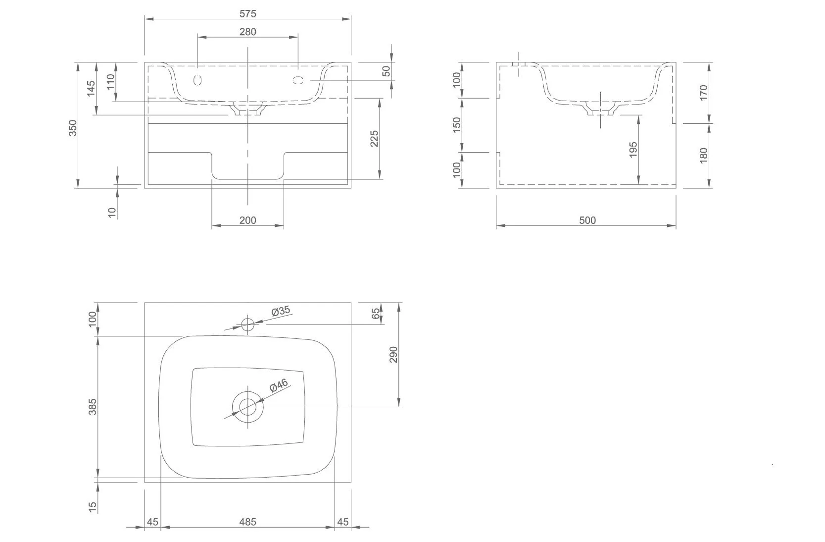 Тумба с умывальником Knief Pride