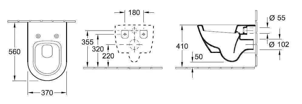 Унітаз підвісний Villeroy and Boch Subway 2.0 560010R1