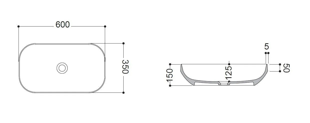 Раковина на столешницу Decus AXA 8530009