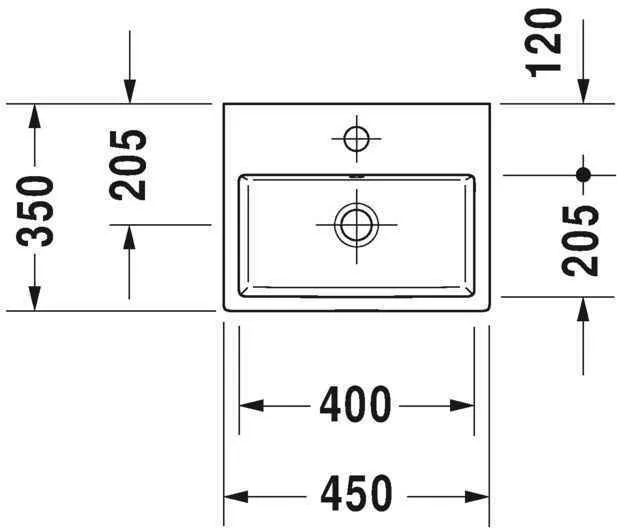 Умивальник Duravit Vero Air 00724450060