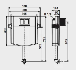 Инсталляция Sanit INEO для унитаза напольного без рамы 95.720.00.0000