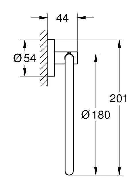 Полотенцержатель Grohe Essentials 40365GL1