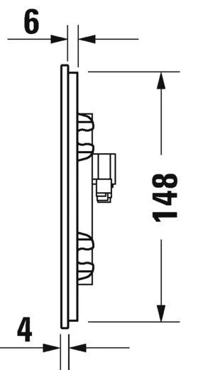 Клавиши смыва воды A2 Duravit WD5003012000