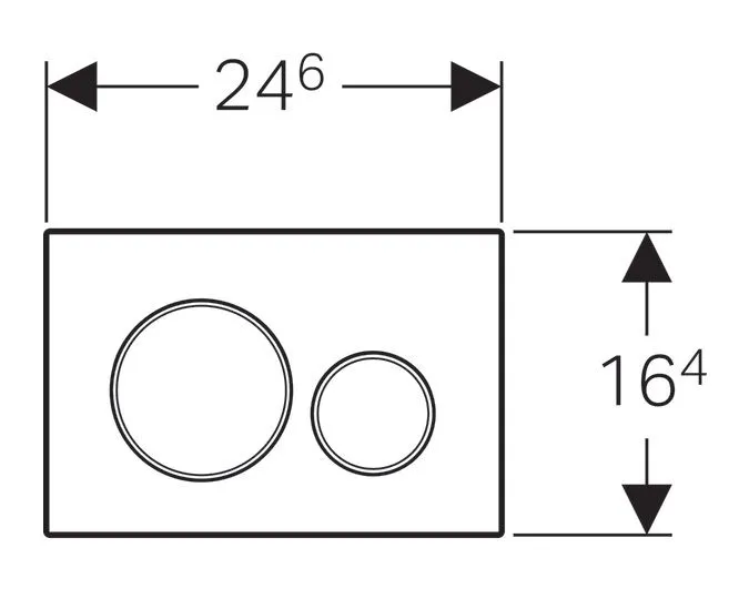 Клавиши смыва воды Geberit Sigma 20 115.882.KN.1
