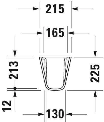 Полупьедестал Duravit 08571700002