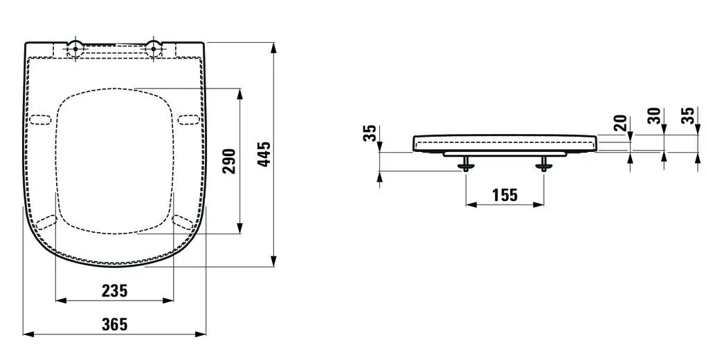 Крышка сиденья Laufen Palomba (с плавным опусканием)