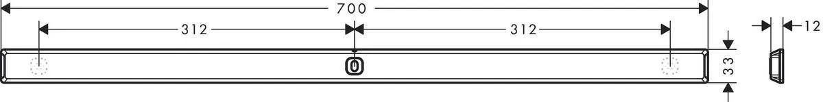 Стеновой кронштейн Hansgrohe WallStoris 27904700