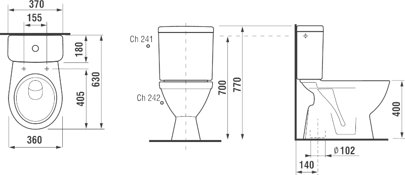 Унитаз компакт JIKA LYRA PLUS H8263870002421