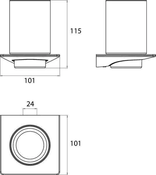 Стакан для щіток Emco Art