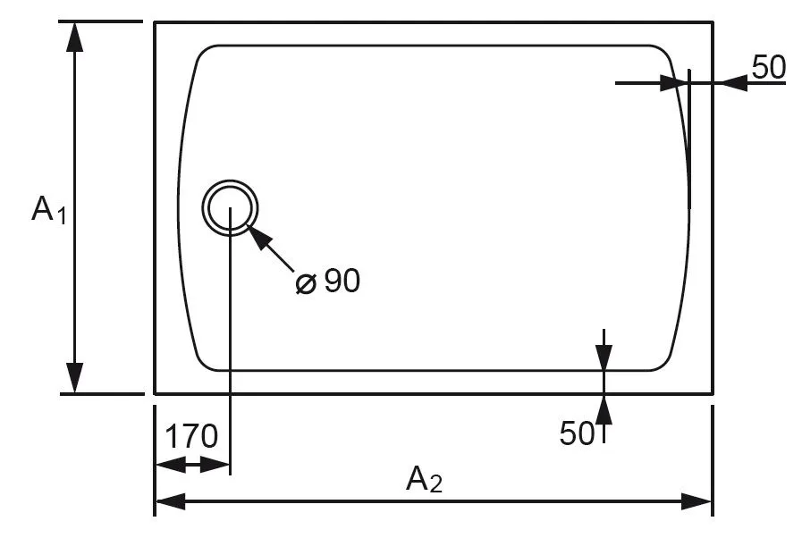 Поддон Huppe Streamline 250108.055