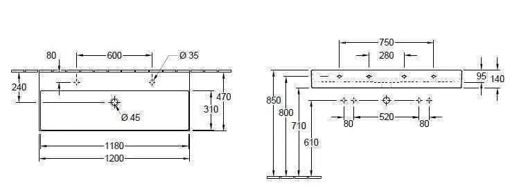 Підвісний умивальник Villeroy and Boch Memento 2.0 4A22C1RW