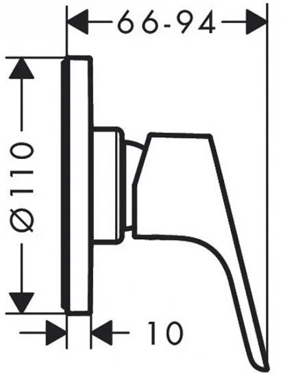 Hansgrohe Focus E2 Смеситель для душа скрытого монтажа, хром