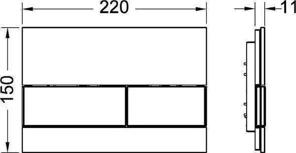 Клавіші змиву води TECEsquare 9240808