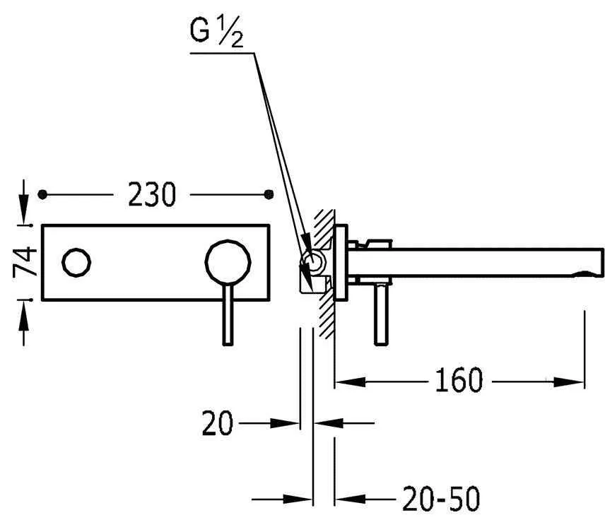 Змішувачі для раковини Tres Alplus 20321001