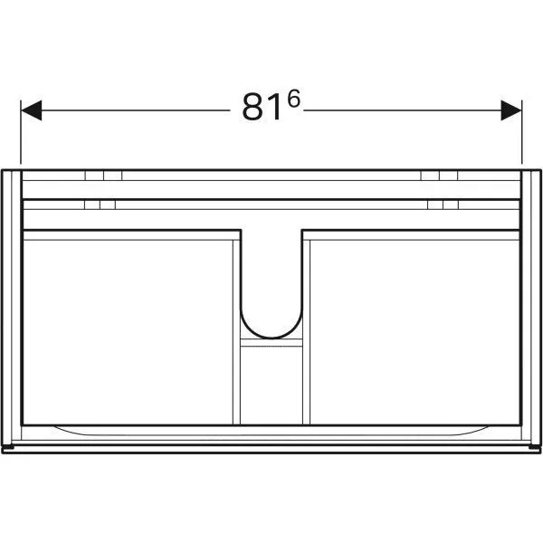 Тумба для умывальника Geberit XENO121 500.509.43.1