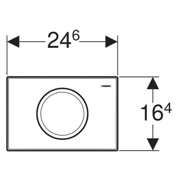 Клавиши смыва воды Geberit Delta 11 115.120.11.1