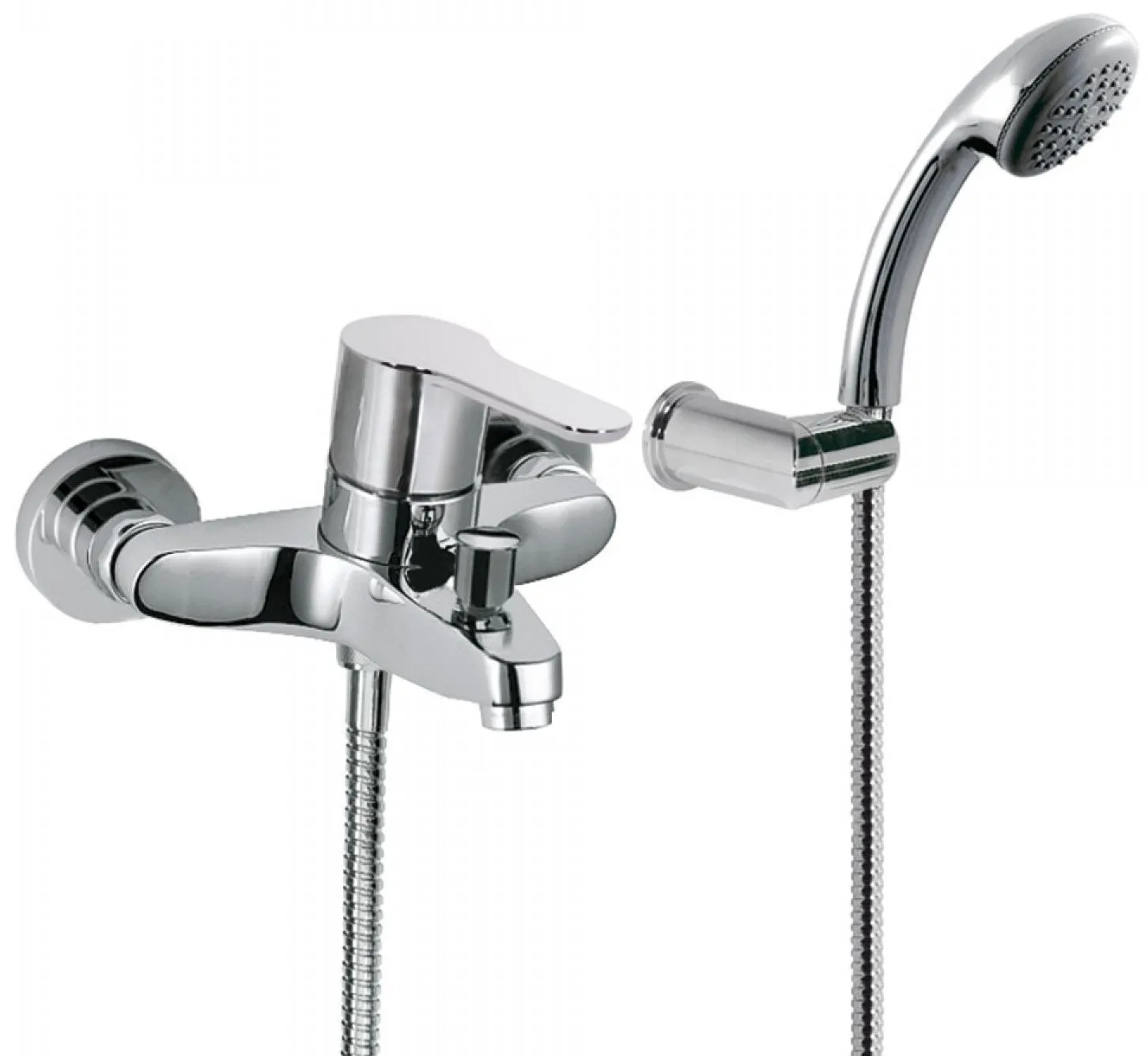 Набор: Смеситель для ванны с душевым набором BM -Tres